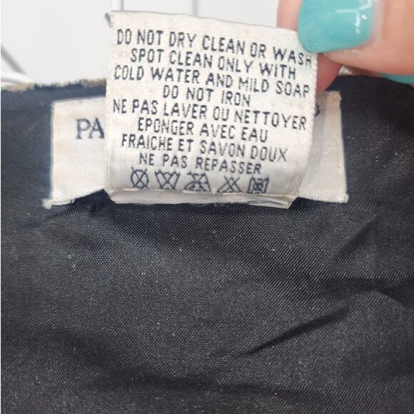 Papell Boutique Evening Black Floral Velvet Sequin Jacket Women’s Size L - Picture 8 of 11